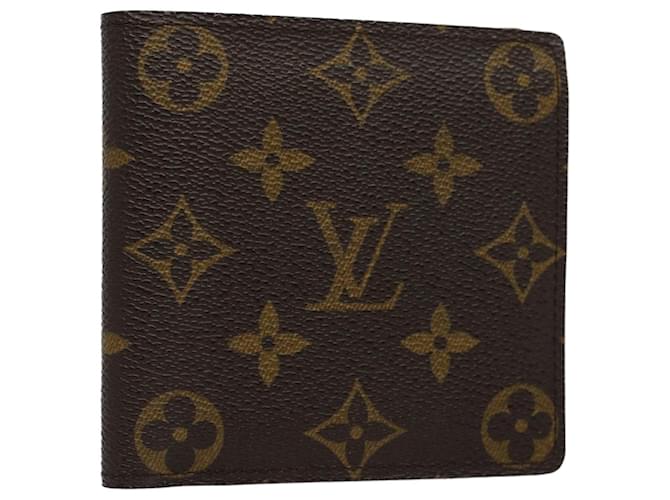 Louis Vuitton Portefeuille marco Brown Cloth  ref.1130077