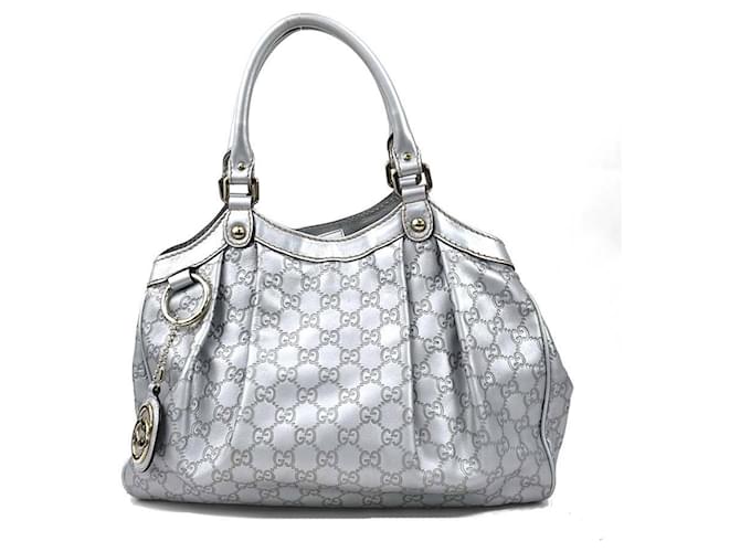 gucci Silvery Leather  ref.1130092