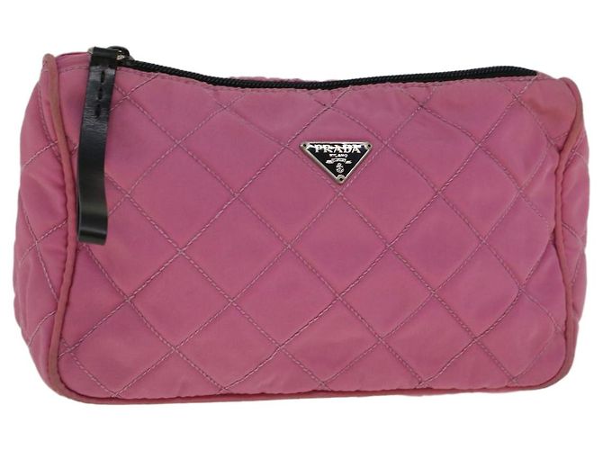 PRADA Beutel Nylon Pink Auth bs9660