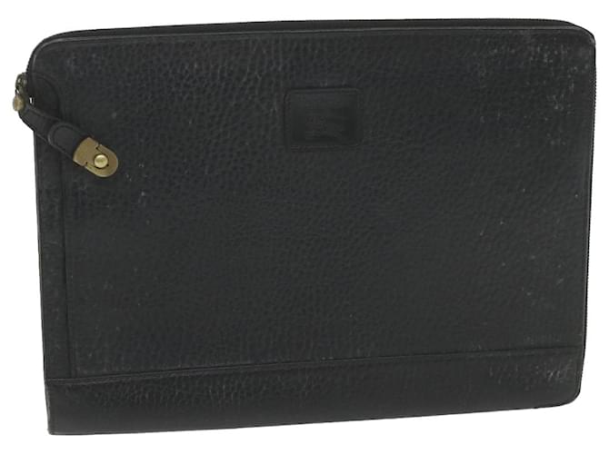 Autre Marque Burberrys Briefcase Leather Black Auth 59094  ref.1130156