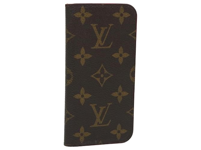 LOUIS VUITTON-Monogramm iPhone 7 Cover iPhone Hülle M61907 LV Auth 57077 Leinwand  ref.1130194