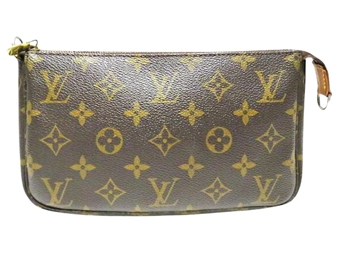 Louis Vuitton Pochette Accessoires Brown Cloth  ref.1130290