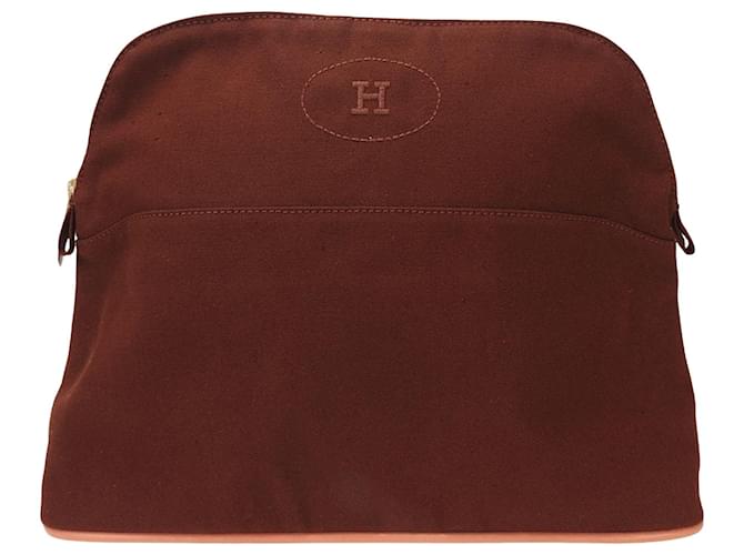Hermès Bolide Brown Cloth  ref.1130348
