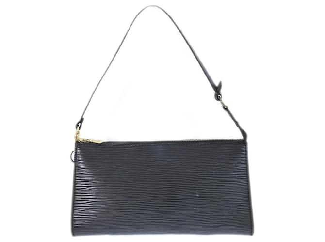 Louis Vuitton Pochette Accessoire Black Leather  ref.1130420