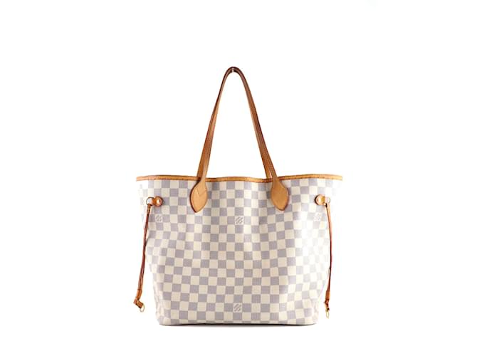 Neverfull LOUIS VUITTON  Handbags T.  leather White  ref.1130478