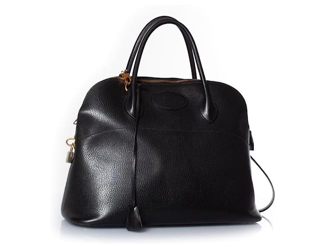 Hermès Hermes, Bolide 31 Black leather bag  ref.1130573