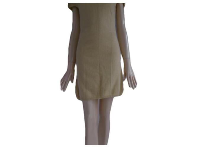 Balenciaga Dresses Beige Wool  ref.1130701