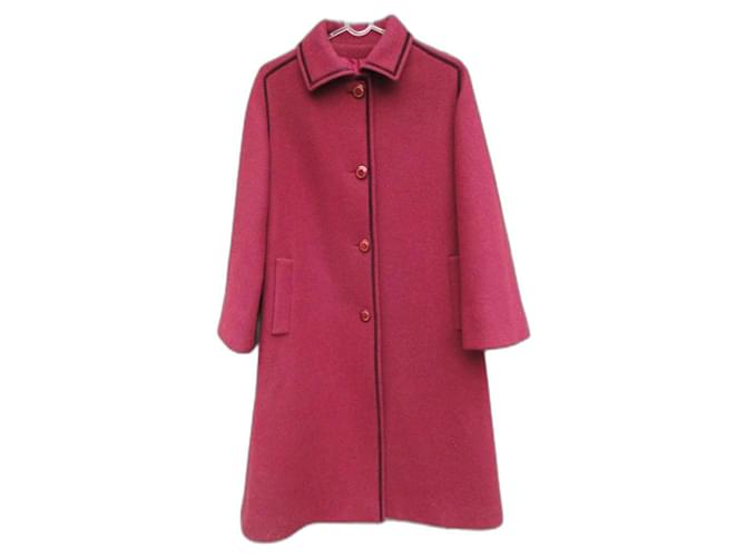 Autre Marque talla de abrigo vintage 38 Roja Lana  ref.1130703
