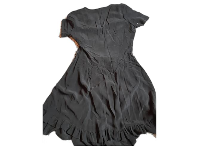 Zapa Dresses Black Silk  ref.1130753