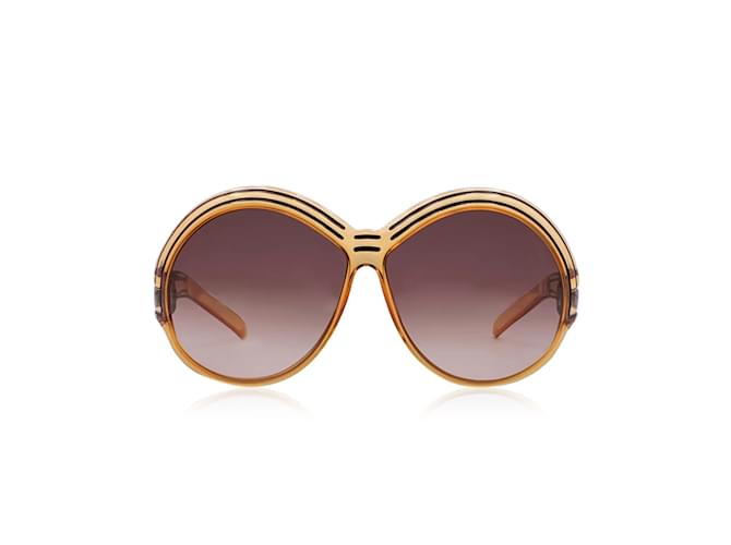 Christian Dior Vintage Mint Orange Oversize Sonnenbrille 2040 130 MM Kunststoff  ref.1130802