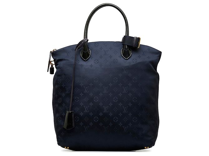 Louis Vuitton Blue Monogram Nylon Desire Lockit Vertical MM Blau
