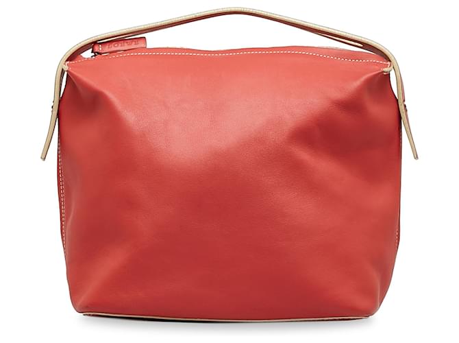 Loewe Red Leather Handbag Pony-style calfskin  ref.1130932