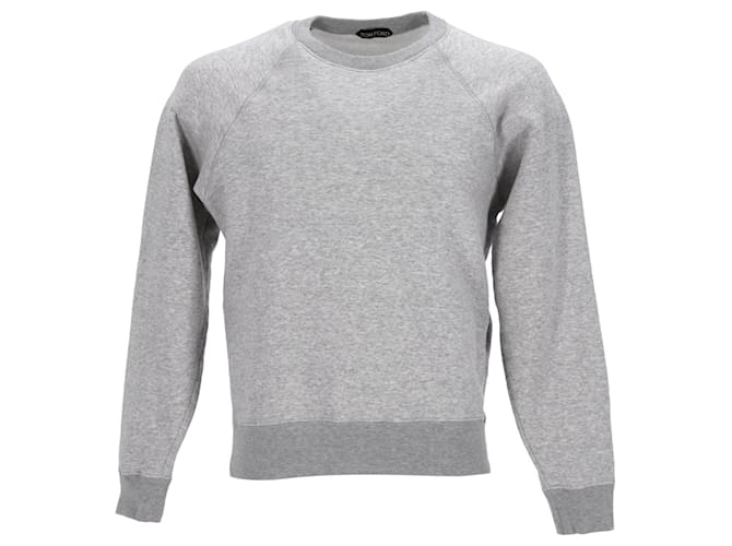 Sweat-shirt Tom Ford en jersey de coton gris  ref.1131212