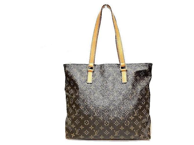 Louis Vuitton  Monogram Cabas Mezzo  Canvas Tote Bag M51151 in Fair condition Brown Cloth  ref.1131227