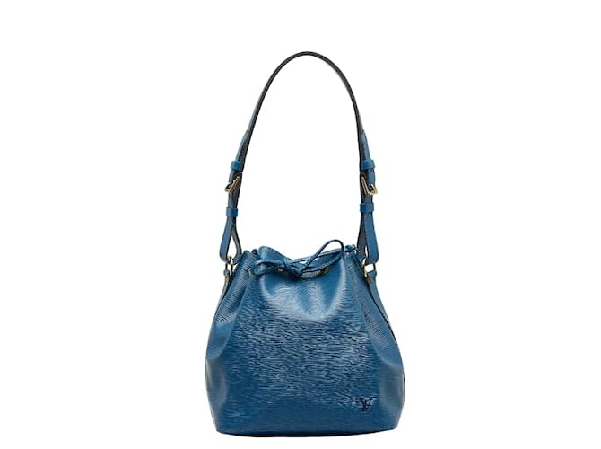 Louis Vuitton Epi Petit Noe M44105 Blue Leather Pony-style calfskin  ref.1131267