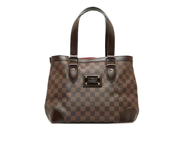 Sac à main Louis Vuitton Damier Hampstead PM N51205 en très bon état Plastique Marron  ref.1131288