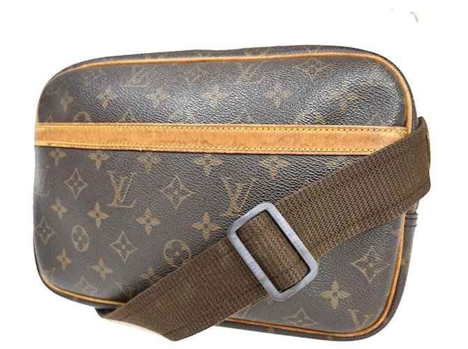 Louis Vuitton Reporter PM Marrone Tela  ref.1131415