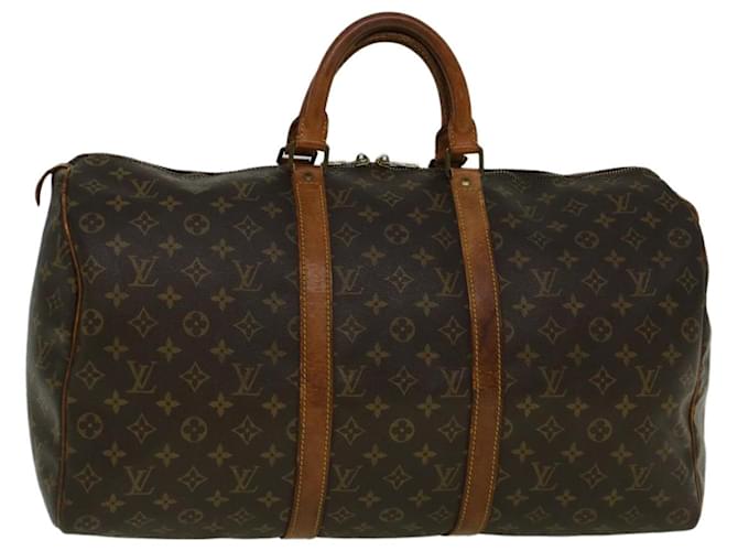 Louis Vuitton Monograma Keepall 50 Boston Bag M41426 Autenticação de LV 59194 Lona  ref.1131722