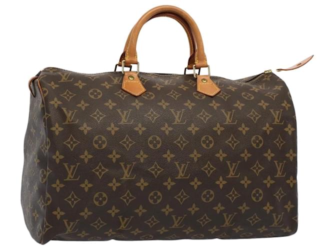 Louis Vuitton Monogram Speedy 40 Hand Bag M41522 LV Auth fm2956 Cloth  ref.1131723