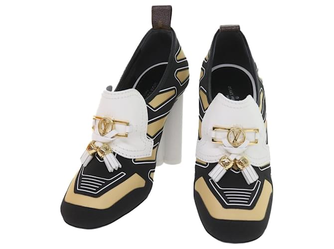 LOUIS VUITTON Chaussures Cuir 35 1/2 Authentification LV or 58979UNE  ref.1131750