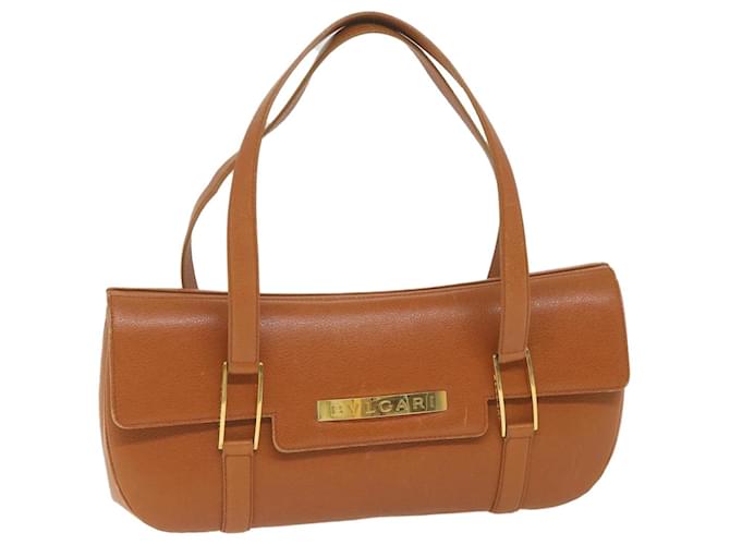 Bulgari BVLGARI Sac à main Cuir Marron Auth ki3746  ref.1131754