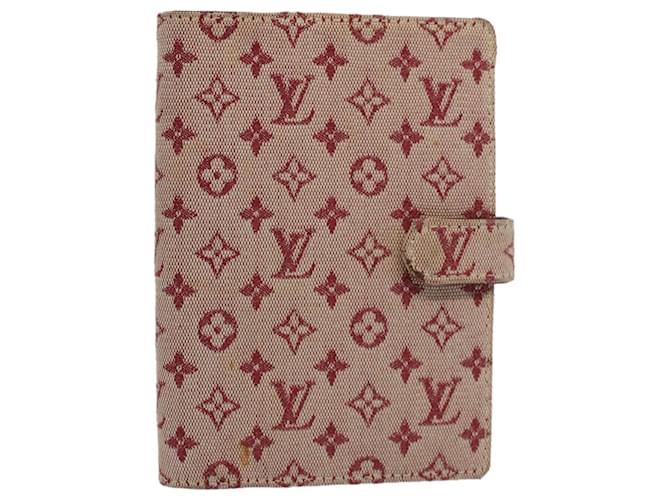 LOUIS VUITTON Monogram Mini Agenda PM Day Planner Cover Red R20912 Auth ac2456  ref.1131778