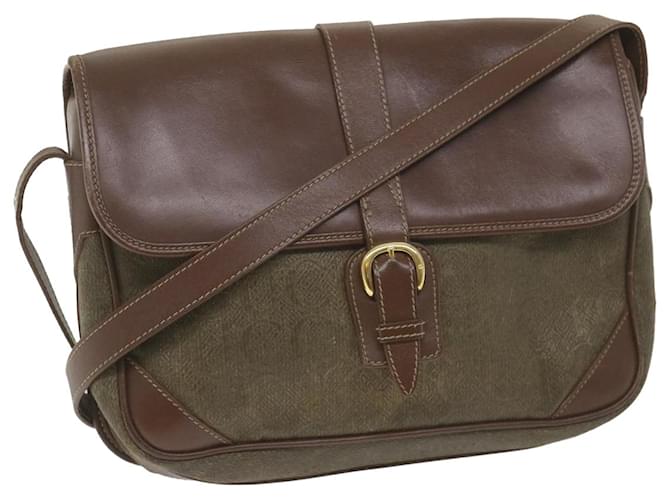 GUCCI Shoulder Bag Canvas Leather Beige Brown Auth fm2880 Cloth  ref.1131803