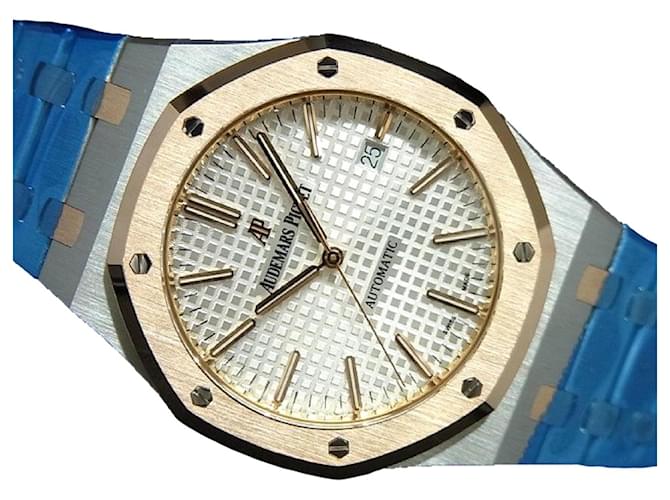 AUDEMARS PIGUET Royal Oak 41 MMSS x18kpg 15400SR Produtos genuínos Masculino Prata Aço  ref.1131818