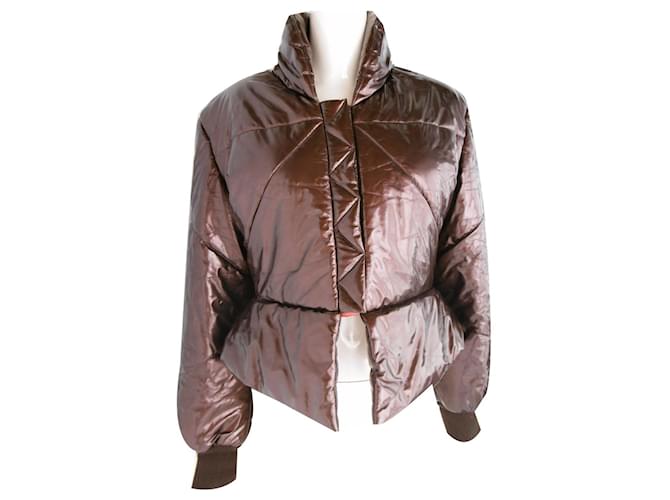 Christian Lacroix Coats, Outerwear Brown Polyester  ref.1131868