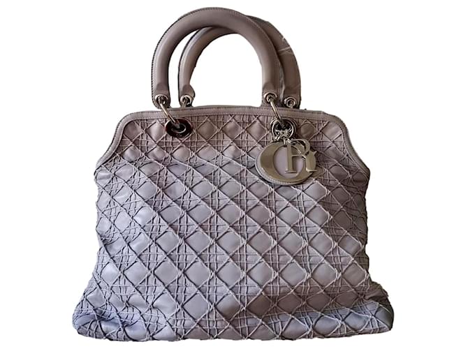 Christian Dior Granville Grey Leather  ref.1131924