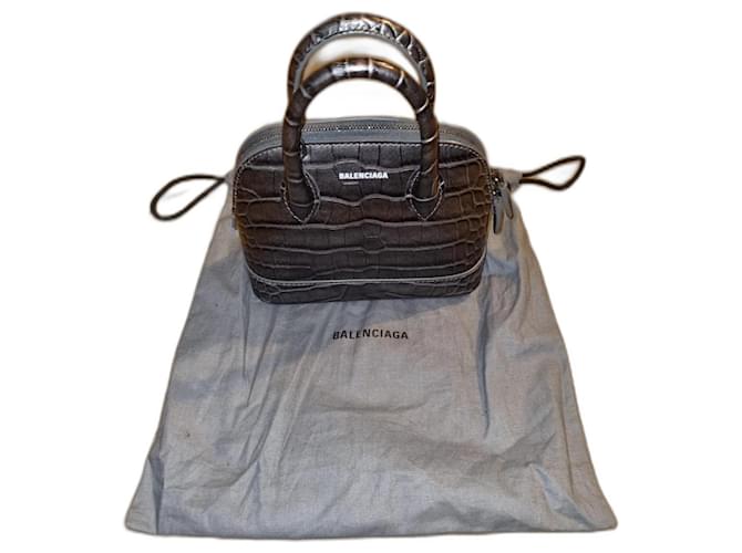 Balenciaga Handbags Grey Leather  ref.1132033