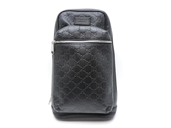 Guccissima Leather Sling Bag 450970 Black  ref.1132144