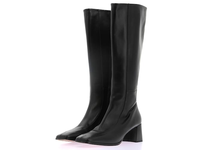 Autre Marque NEIL J. RODGERS  Boots T.eu 39.5 leather Black  ref.1132155