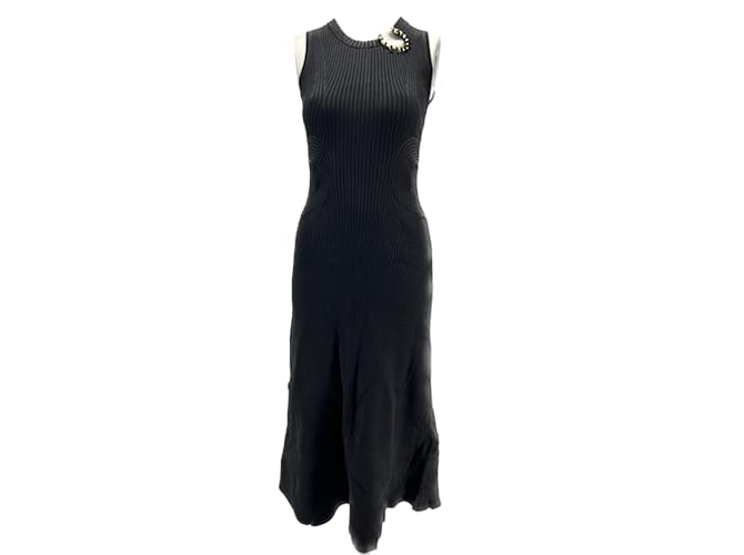 Maje AJE  Dresses T.International S Polyester Black  ref.1132164