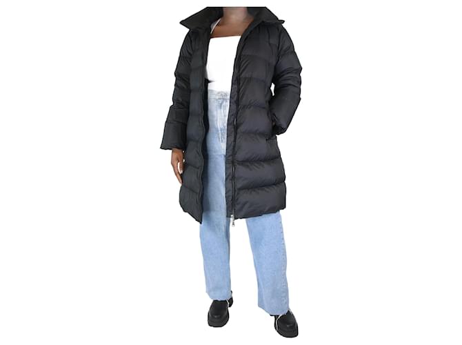 Weekend Max Mara Black puffer coat - size UK 14 Polyester  ref.1132200