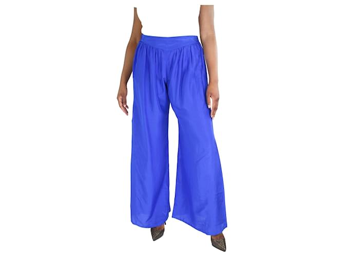 Women Silk cropped pants Long Wide-leg Mulberry Silk trousers