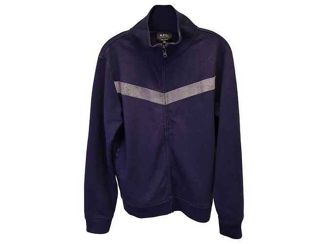 Apc EIN.P.C. Track Jessy Jacke aus marineblauer Baumwolle