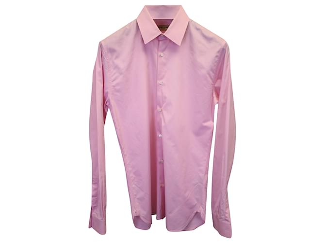 Burberry London Shirt in Pastel Pink Cotton  ref.1132336