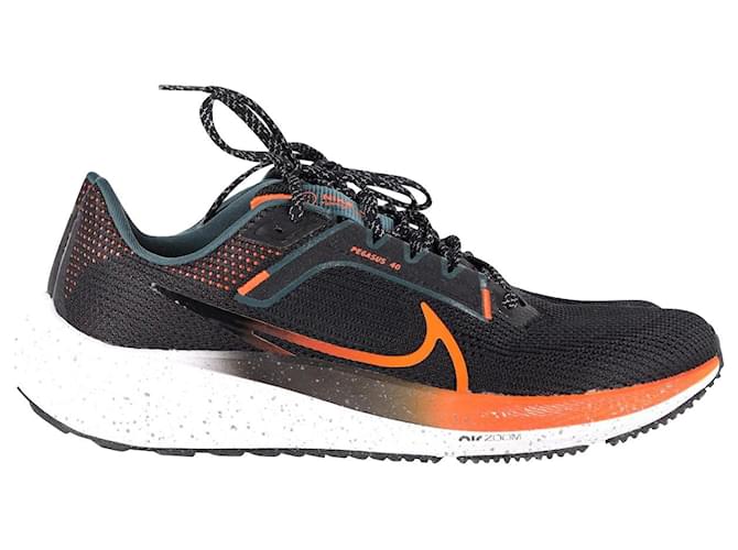Zapatillas de deporte en malla negra Air Zoom Pegasus de Nike Negro Sintético  ref.1132344