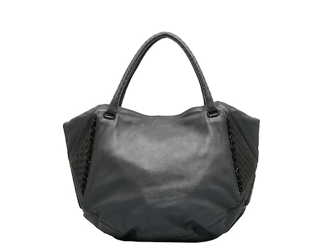 Bottega Veneta Leather Tote Bag 232520 Grey  ref.1132379