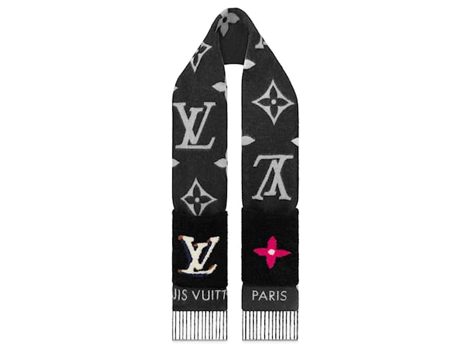 Louis Vuitton Écharpe LV Teddy Reykjavik neuf Cachemire Noir  ref.1132407