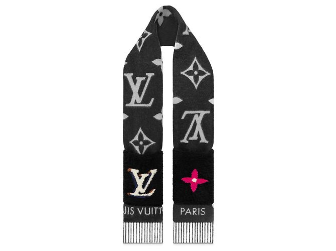 Louis Vuitton Sciarpa LV Teddy Reykjavik nuova Nero