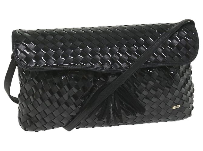 BALLY Umhängetasche Leder Schwarz Auth bs9690