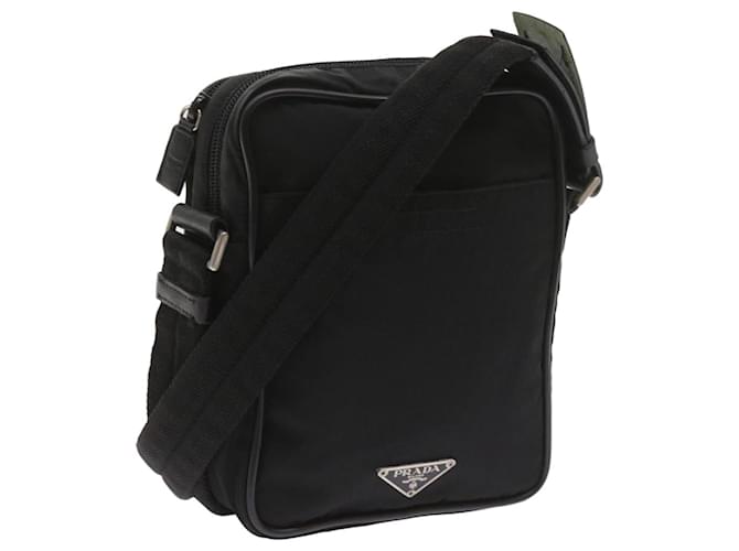 PRADA Shoulder Bag Nylon Black Auth ar10817  ref.1132533