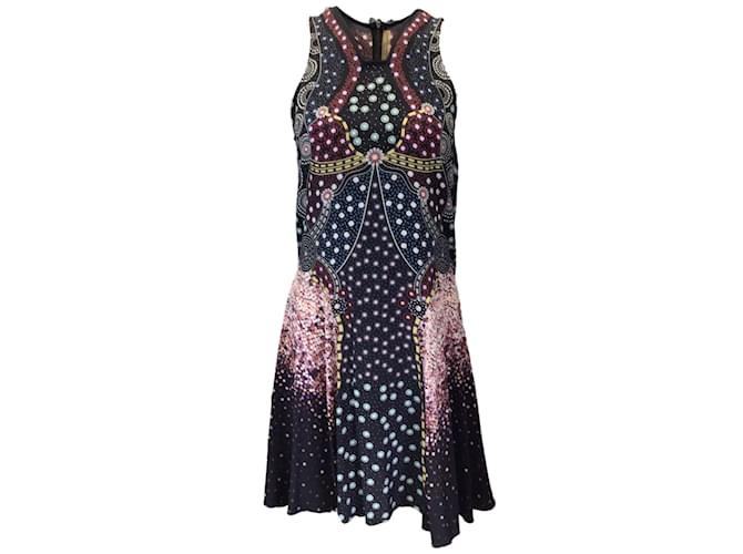 Autre Marque Mary Katrantzou Black Multi Printed Sleeveless Silk Dress Multiple colors  ref.1132723