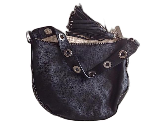 Michael Kors Leather bag with metal details Black  ref.1132861