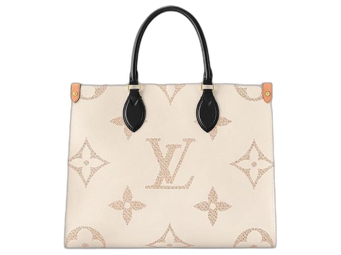 Louis Vuitton LV Onthego MM Beige Leinwand  ref.1132866