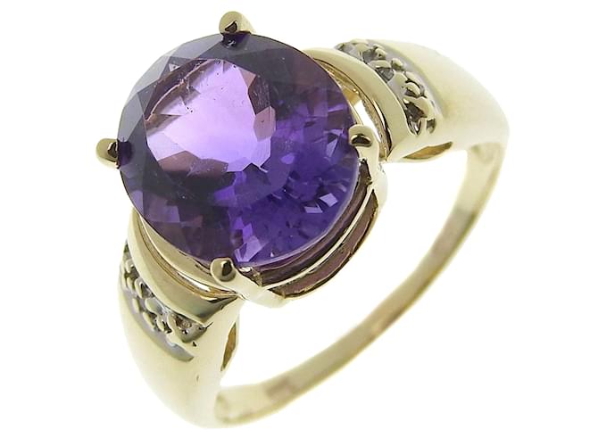 & Other Stories [LuxUness] 10K Amethyst Ring  Metal Ring in Excellent condition Purple  ref.1132927
