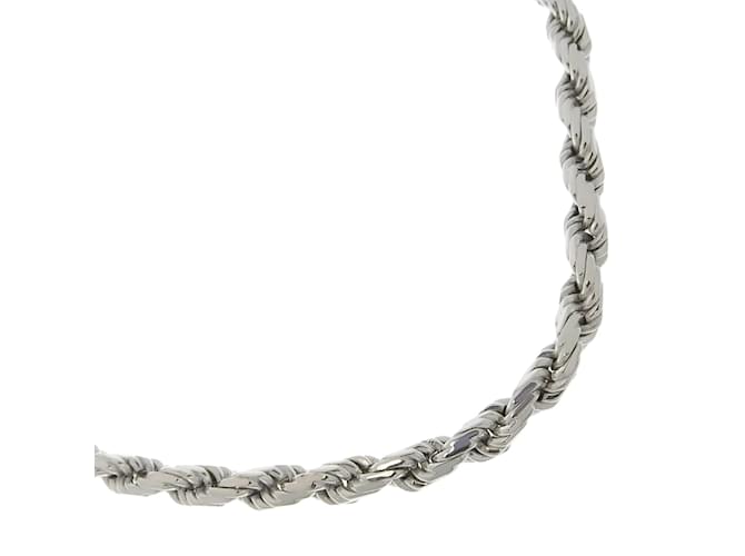 & Other Stories Silver Twisted Chain Necklace Silvery Metal  ref.1132931
