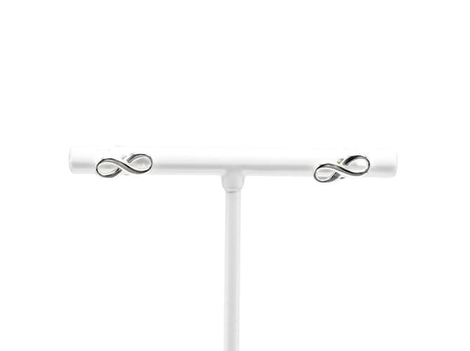 Tiffany & Co Silberne Infinity-Ohrstecker Metall  ref.1132944